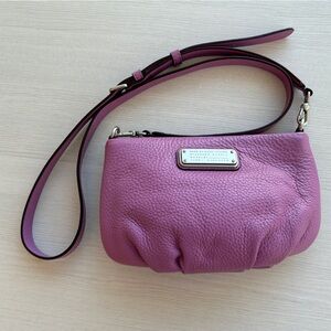 Marc by Marc Jacobs "Classic Q Percy" Purple Genuine Leather Crossbody Bag